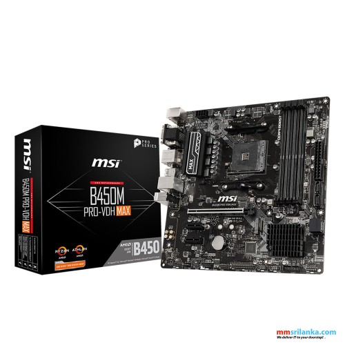 MSI B450M PRO-VDH MAX MOTHERBOARD