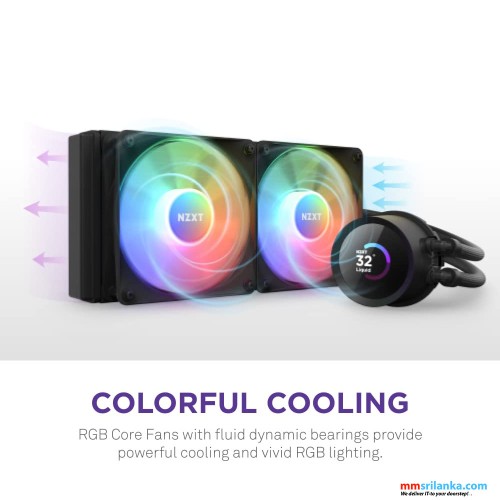  NZXT Kraken 240 RGB BLACK Liquid Cooler WITH LCD Display