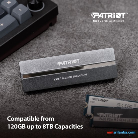 PATRIOT TXD PCIE M.2 2280 USB 3.2GEN2 SSD ENCLOSURE-(3Y)