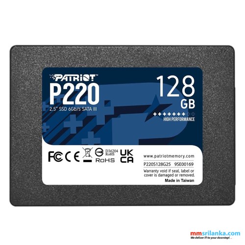 PATRIOT P220 128GB 2.5 SSD-(5Y)