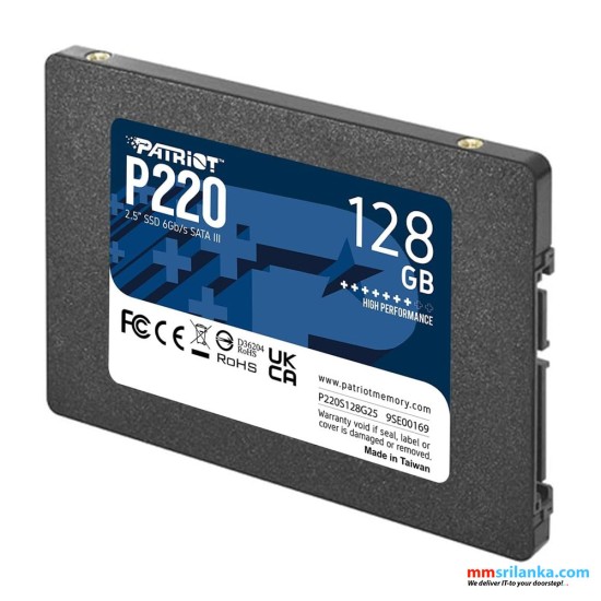 PATRIOT P220 128GB 2.5 SSD-(5Y)