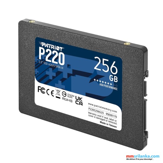 PATRIOT P220 256GB 2.5 SSD-(5Y)