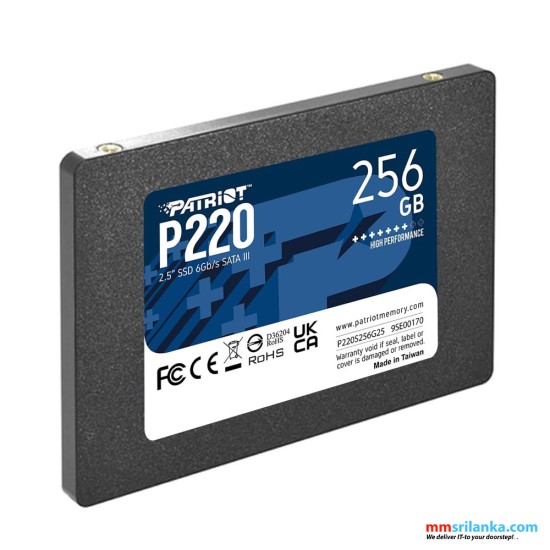 PATRIOT P220 256GB 2.5 SSD-(5Y)