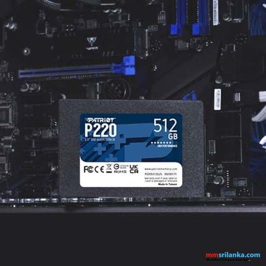 PATRIOT P220 512GB 2.5 SSD-(5Y)