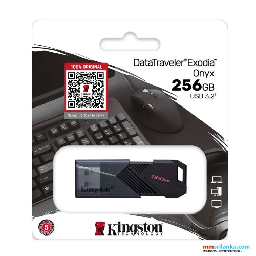 KINGSTON 256GB DATA TRAVELER EXOIDA USB 3.2 PEN DRIVE/FLASH DRIVE (5Y)