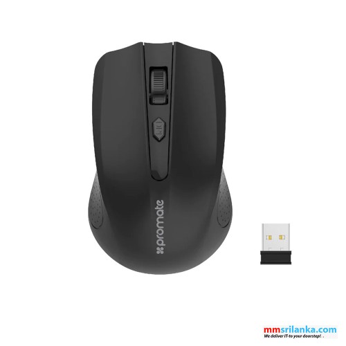 Promate P2.4GHz Wireless Ergonomic Optical Mouse