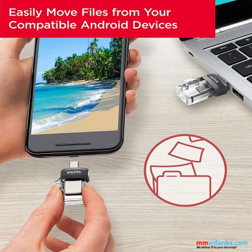 SanDisk Ultra 16GB Dual Drive m3.0 for Android Devices and Computers OTG Pen Drive