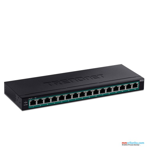 Trendnet 16-Port Gigabit PoE+ Switch-(2Y)