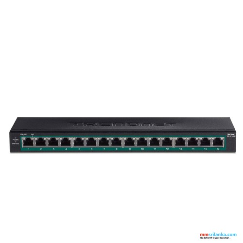 Trendnet 16-Port Gigabit PoE+ Switch-(2Y)