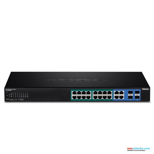 Trendnet 16-Port Gigabit Web Smart PoE+ Switch-(2Y)