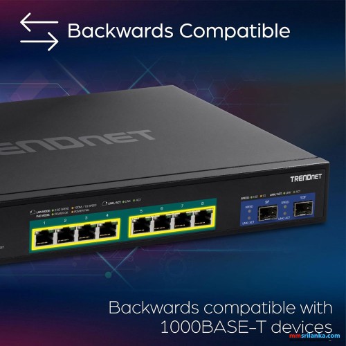 Trendnet 10-Port Multi-Gig Web Smart PoE+ Switch-(2Y)