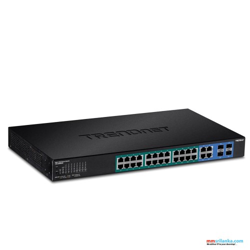 Trendnet 28-Port Gigabit Web Smart PoE+ Switch-(2Y)