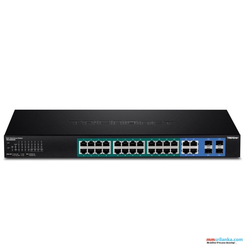 Trendnet 28-Port Gigabit Web Smart PoE+ Switch-(2Y)