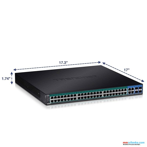 Trendnet 52-Port Gigabit Web Smart PoE+ Switch-(2Y)