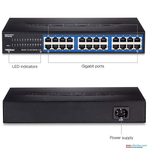 Trendnet 24 x Gigabit RJ-45 ports  Switch (1Y)