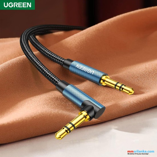 UGREEN 3.5mm male to 3.5mm male cable gold plated metal case with braid 1.5m (6m)