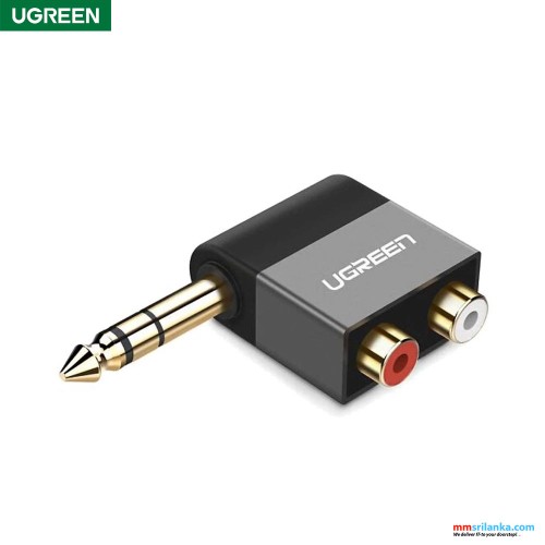 UGREEN 6.35MM Stereo Male To 2Rca Female Audio Converter-(6M)