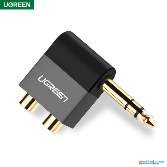 UGREEN 6.35MM Stereo Male To 2Rca Female Audio Converter-(6M)