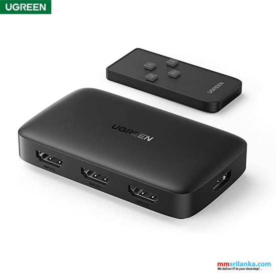 UGREEN HDMI Switcher 3 In 1 Out  4K@30HZ