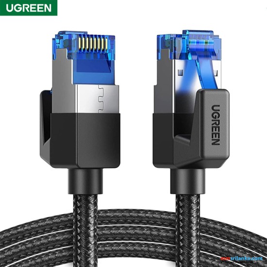 UGREEN CAT8 shielded round braided cable modular plugs 2m (6M)