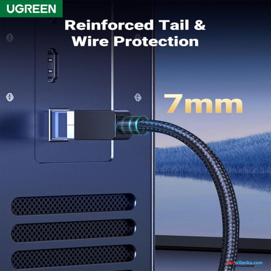 ugreen CAT8 shielded round braided cable modular plugs 5m (6m)