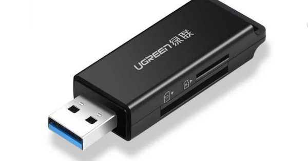 UGREEN USB 3.0 to TF + SD Dual Card Reader (Black)