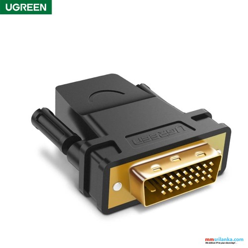 UGREEN DVI 24+1 Male To Hdmi Female Adapter Black (6M)