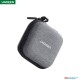 ugreen earphone carrying case bag fabric gray