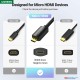 Ugreen micro HDMI male to HDMI female adapter cable 22cm (6M)