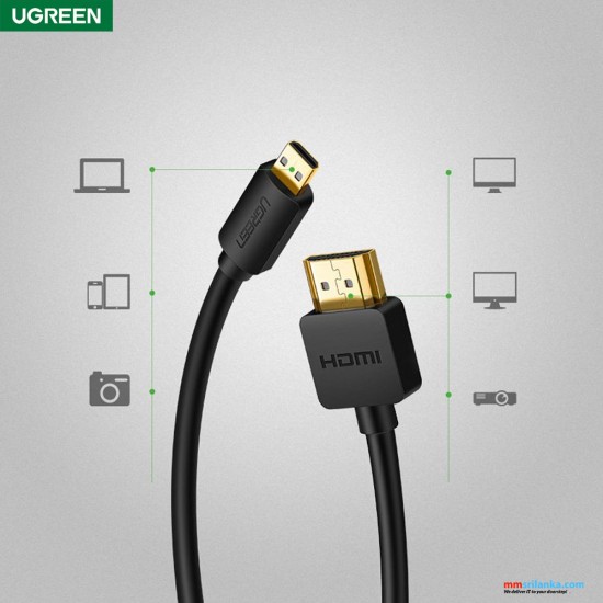 UGREEN micro HDMI to HDMI cable 1.5m black (6M)