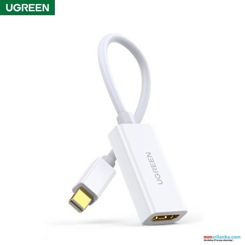 UGREEN MINI DP TO HDMI CONVERTER 1080P WHITE (6M)