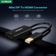 UGREEN MINI DP To HDMI Converter 1080p BLACK (6M)