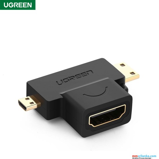 UGREEN Micro HDMI+MINI HDMI Male To HDMI Female Adapter (6M)