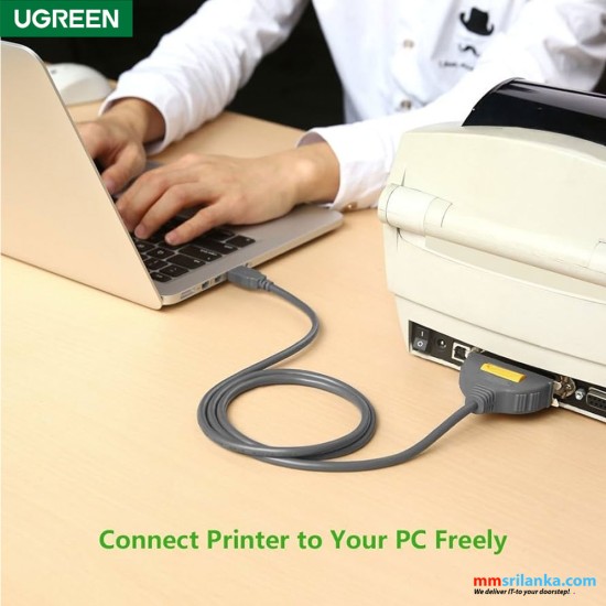 UGREEN USB to Parallel Printer Cable 2m-(6M)
