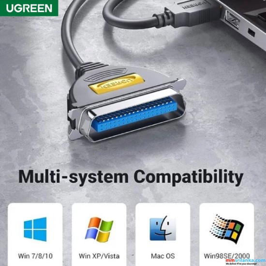 UGREEN USB to Parallel Printer Cable 2m-(6M)