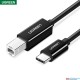 UGREEN USB-C Male To USB-B 2.0 Male Printer Cable ABS 1m (6M)