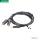 ugreen 3.5mm male to 2 rca male audio cable 2m gray (6m)