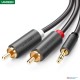 UGREEN 3.5mm male to 2 RCA male audio cable 3m gray (6M)