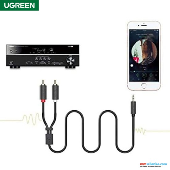 ugreen 3.5mm male to 2 rca male audio cable 10m (6m)