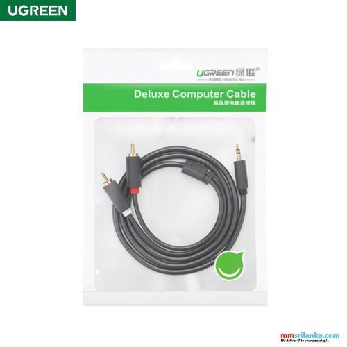 ugreen 3.5mm male to 2 rca male audio cable 10m (6m)