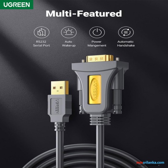 UGREEN usb-a to rs232 db9 serial adapter cable (6M)