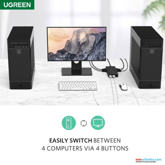 UGREEN VGA 4 IN 1 Out kvm switch box (6M)