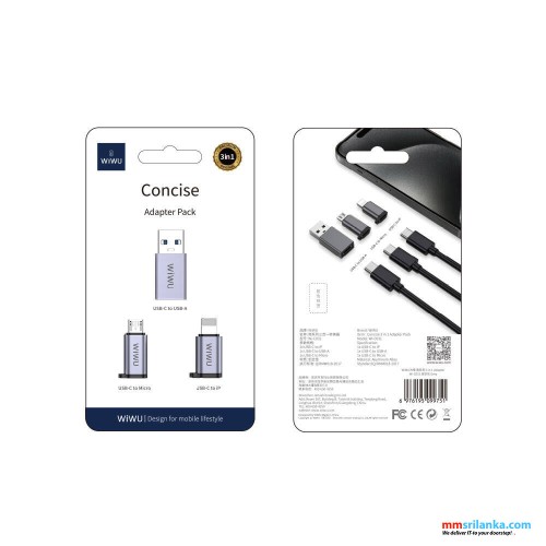 WIWU WI-C031CONCISE ADAPTER PACK (6M)