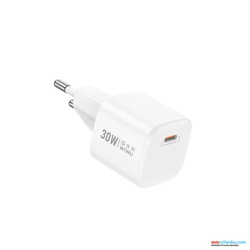 WIWU NANO 30W GAN PD CHARGER EU WHITE (6M)