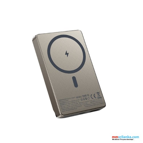 WIWU WI-P019 15W 5000 ULTRA THIN POWER BANK TITANIUM ALLOY-(6M)