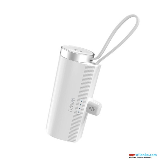 WIWU-WI-W026 CAPSULE 2 IN 1 5000 POWER BANK-(6M)