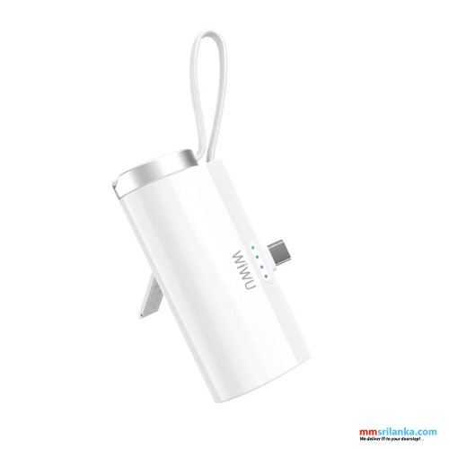 WIWU-WI-W026 CAPSULE 2 IN 1 5000 POWER BANK-(6M)