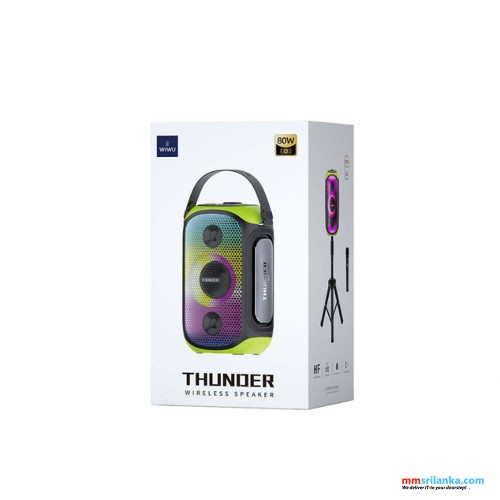 WIWU P20 THUNDER WIRELESS SPEAKER BLACK+GREEN (6M)