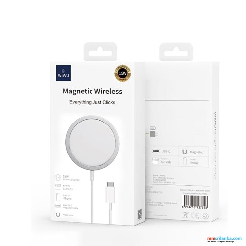 WIWU WI-W009 MAGNETIC WIRELESS TYPE C CHARGER (6M)