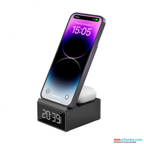 WIWU WI-W011 15W PLATINUM WIRELESS CHARGER GREY-(6M)